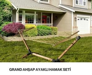 GRAND AHŞAP AYAKLI HAMAK SETİ